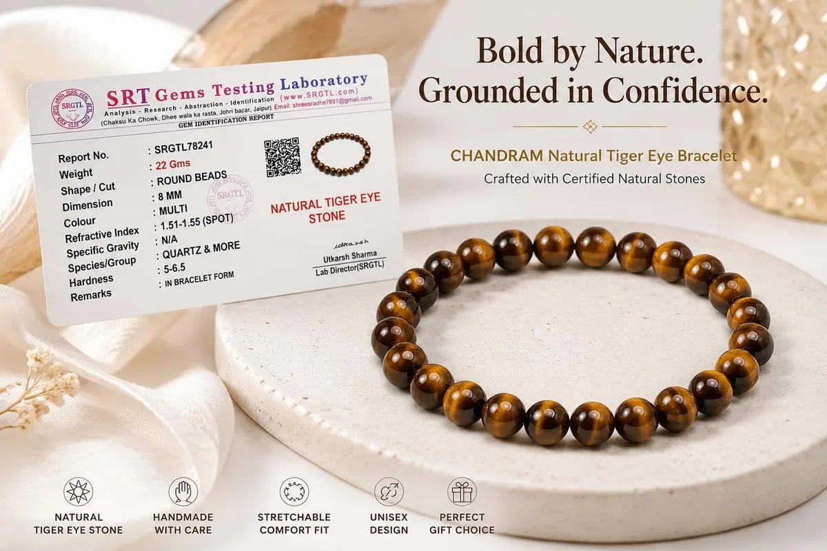 Bold Spirit Tiger Eye & Citrine Bracelet — view 2