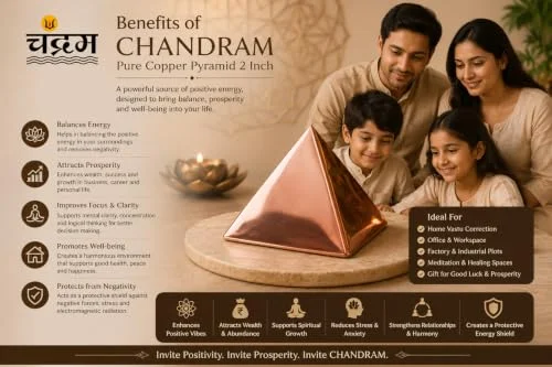 Pure Copper Pyramid — 2 Inch Vastu & Feng Shui Décor — view 4