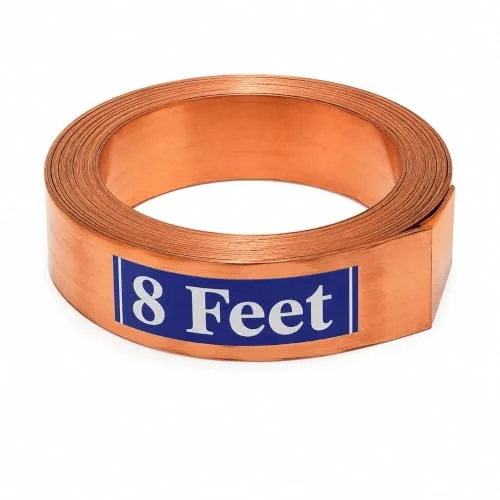 Pure Copper Strip for Toilet Treatment in 99.9% pure copper flat strip, 0.5 inch wide × 8 ft long × 0.2 mm thick — how to wear and energise it, from Chandram