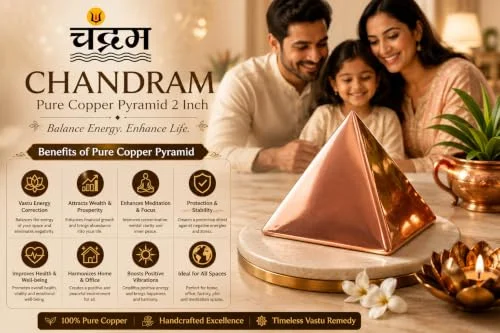 Pure Copper Pyramid — 2 Inch Vastu & Feng Shui Décor — view 5