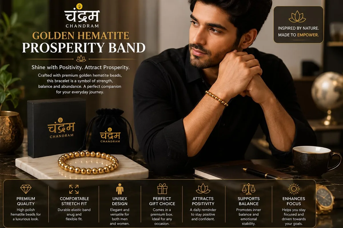 Golden Hematite Prosperity Band — view 4