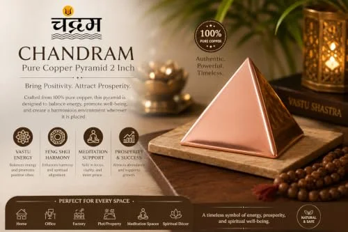 Pure Copper Pyramid — 2 Inch Vastu & Feng Shui Décor — view 6