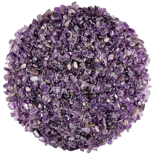 Amethyst Crystal Chips in Natural Amethyst rough chips — 100 g pack — how to wear and energise it, from Chandram