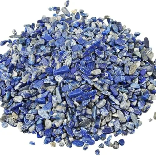 Lapis Lazuli Crystal Chips in Natural Lapis Lazuli rough chips — 100 g pack — how to wear and energise it, from Chandram