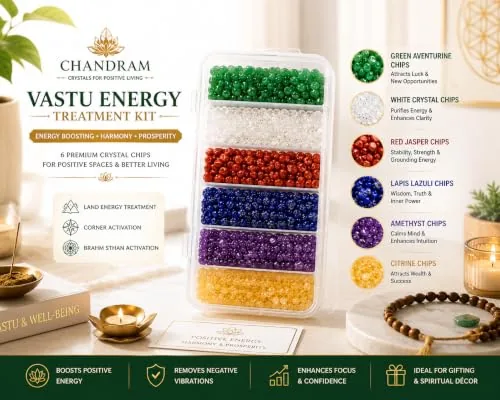 Vastu Energy Treatment Kit — 6 Natural Crystal Chips, 250 g Each — view 2